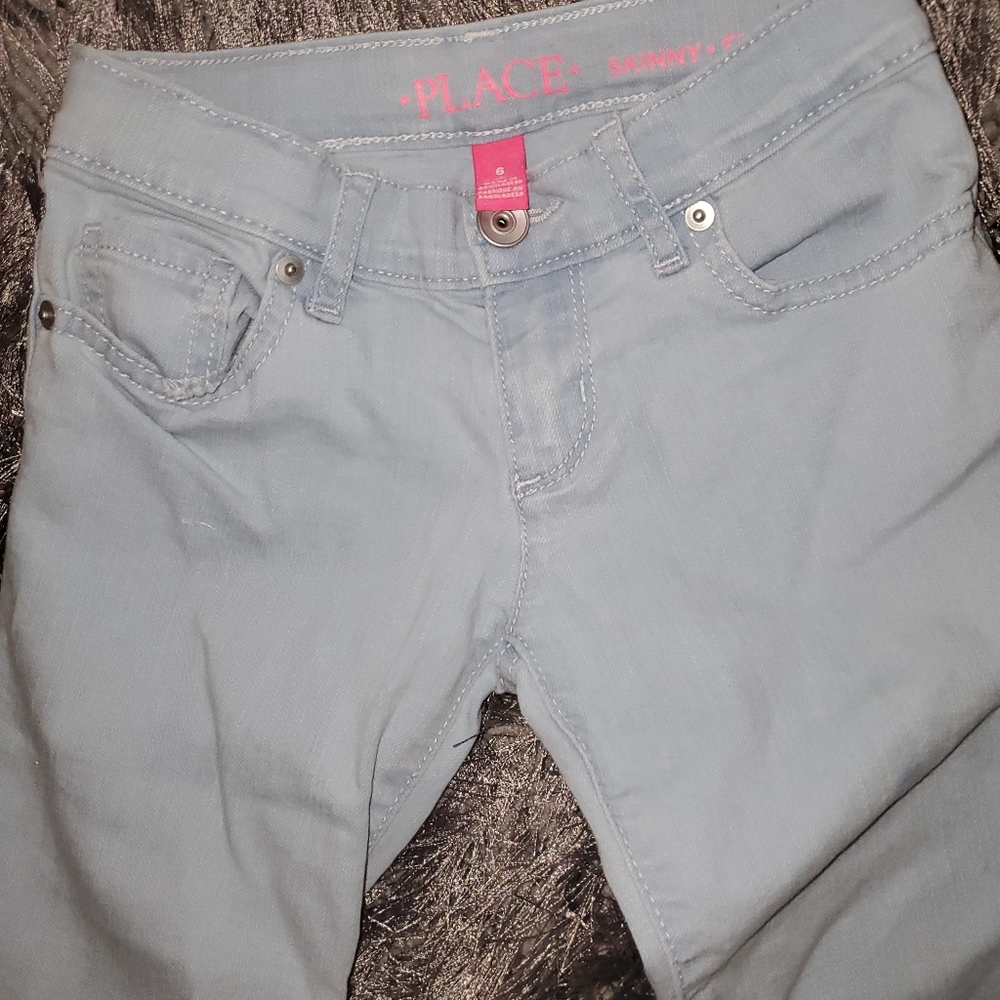 6 Girls Light blue jeans NEVER WORN